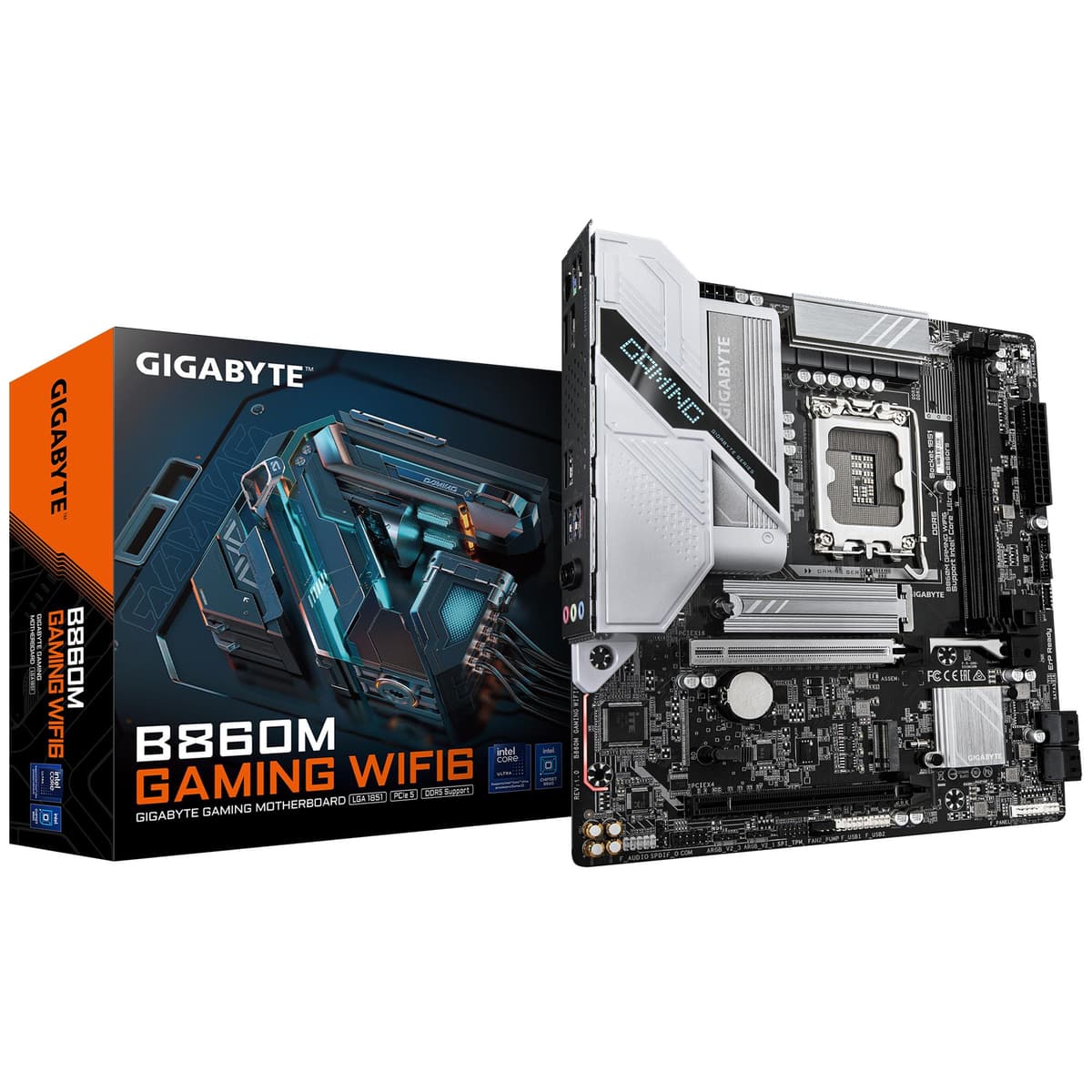 Gigabyte B860M Gaming WiFi 6 emaplaat LGA1851 DDR5 Micro-ATX