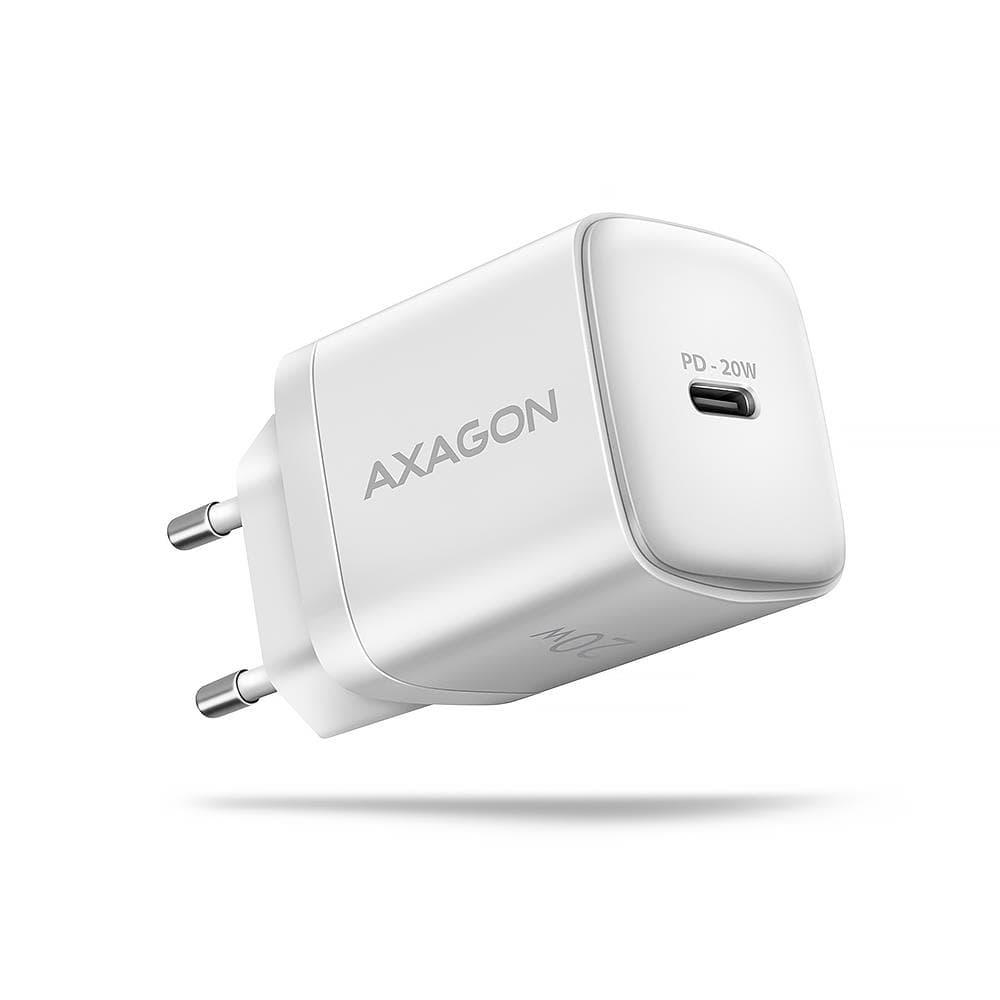 AXAGON ACU-PD20W 20W USB-C seinalaadija valge