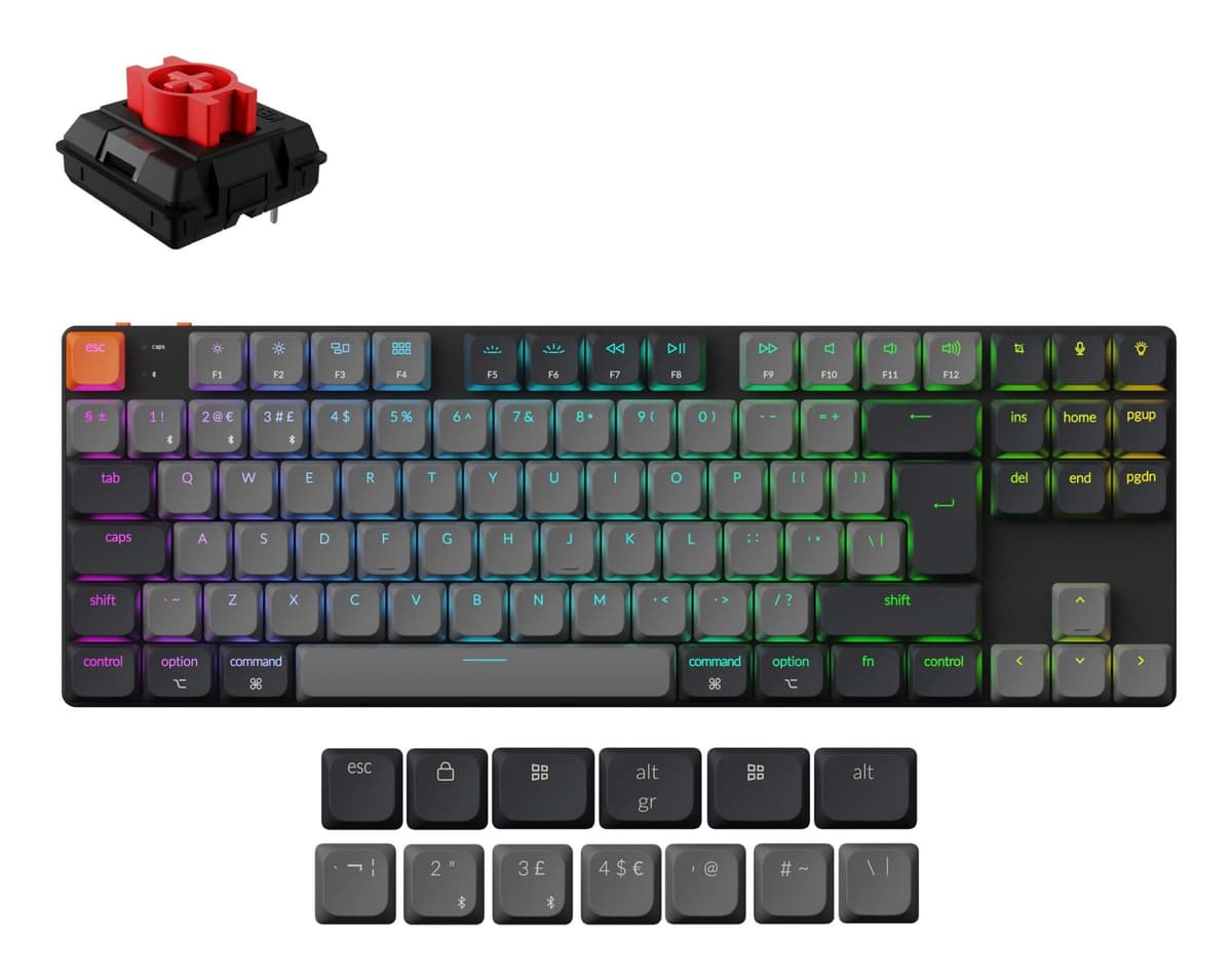 Keychron K1 80% RGB mehaaniline juhtmevaba klaviatuur