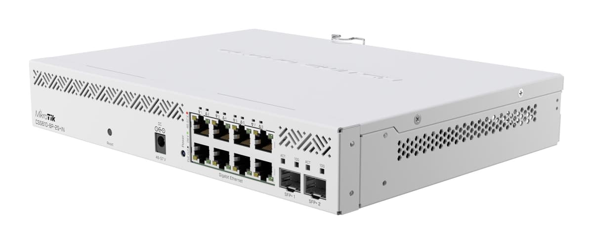 MikroTik CSS610-8P-2S+IN управляемый коммутатор 8xGbE PoE + 2xSFP+