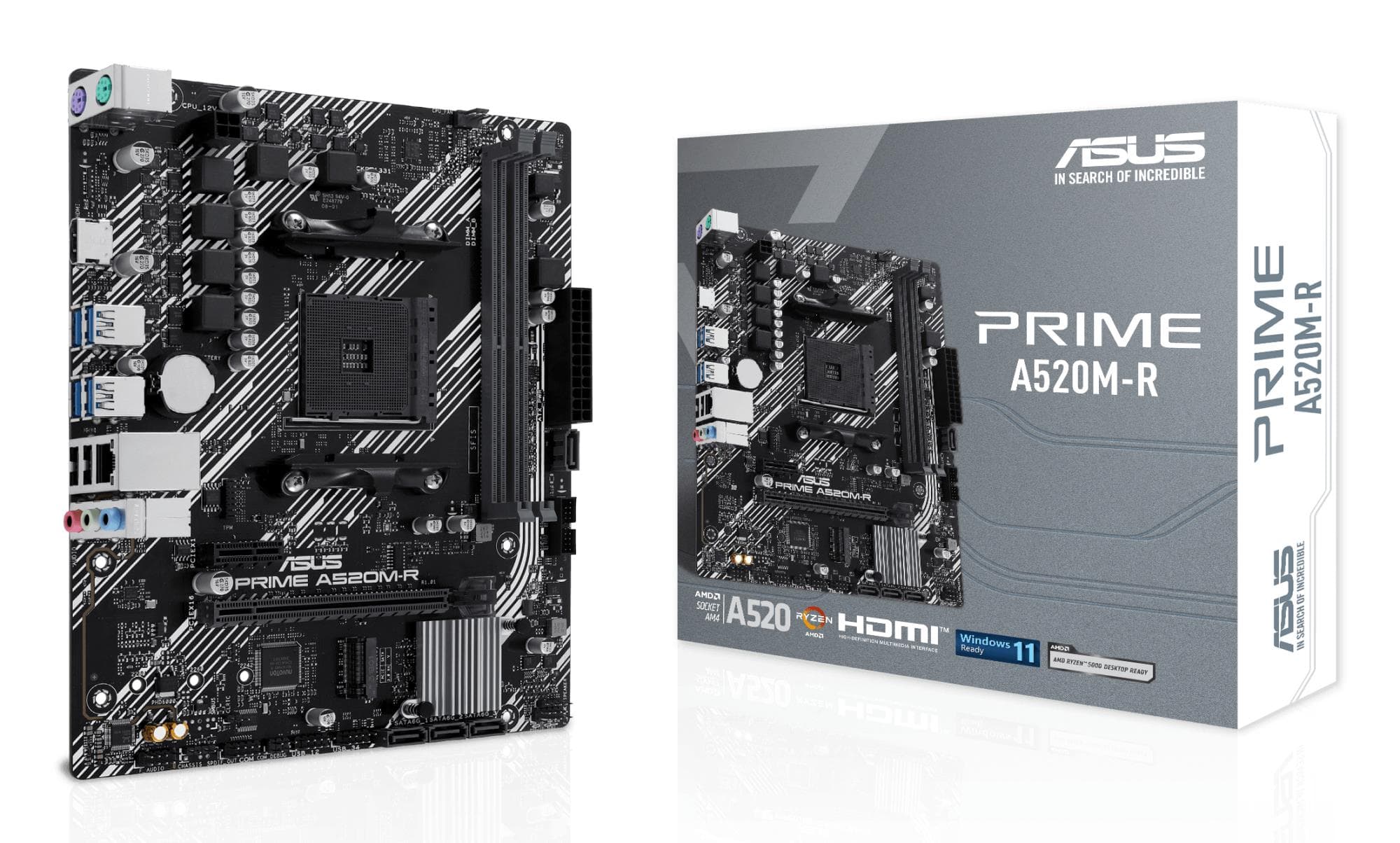 ASUS PRIME A520M-R AMD Socket AM4 Micro-ATX Motherboard