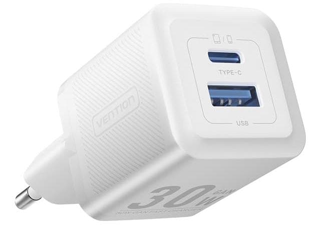 Сетевое зарядное устройство Vention FEQW0-EU 30W USB-C белое