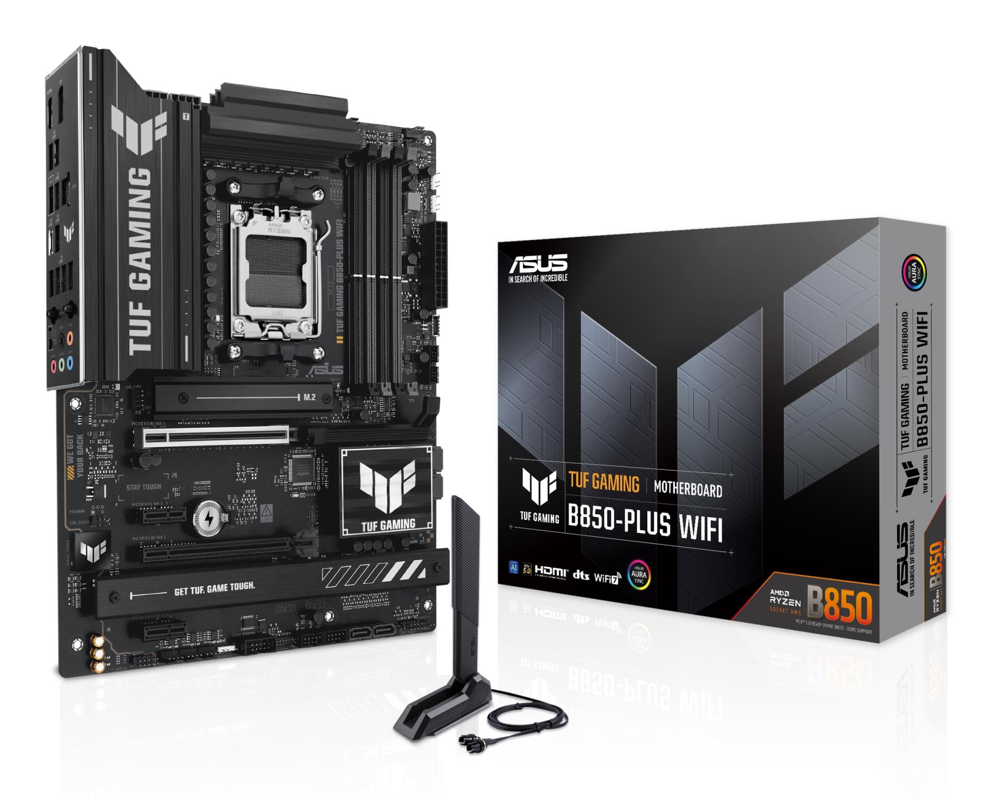 ASUS TUF Gaming B850-Plus WiFi сокет AM5 материнская плата