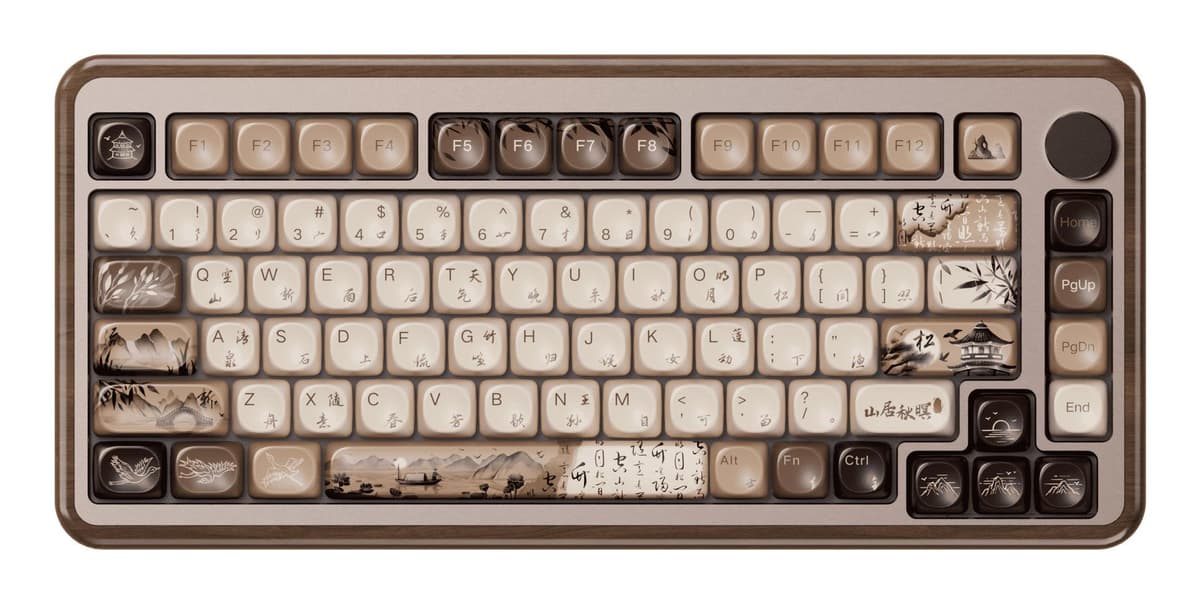 AKKO MU02 Mountain 75% Mechanical Keyboard Wood