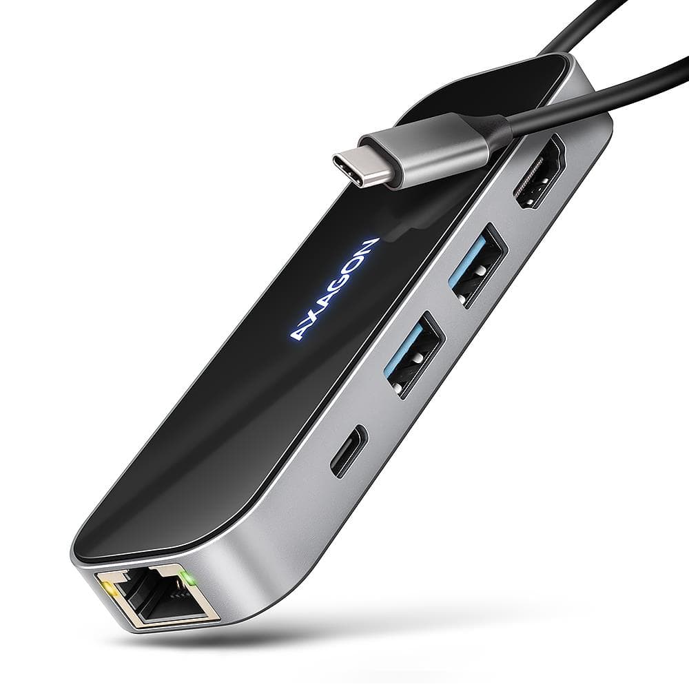 AXAGON HMC-6GLN USB-C Hub 6in1 Docking Station