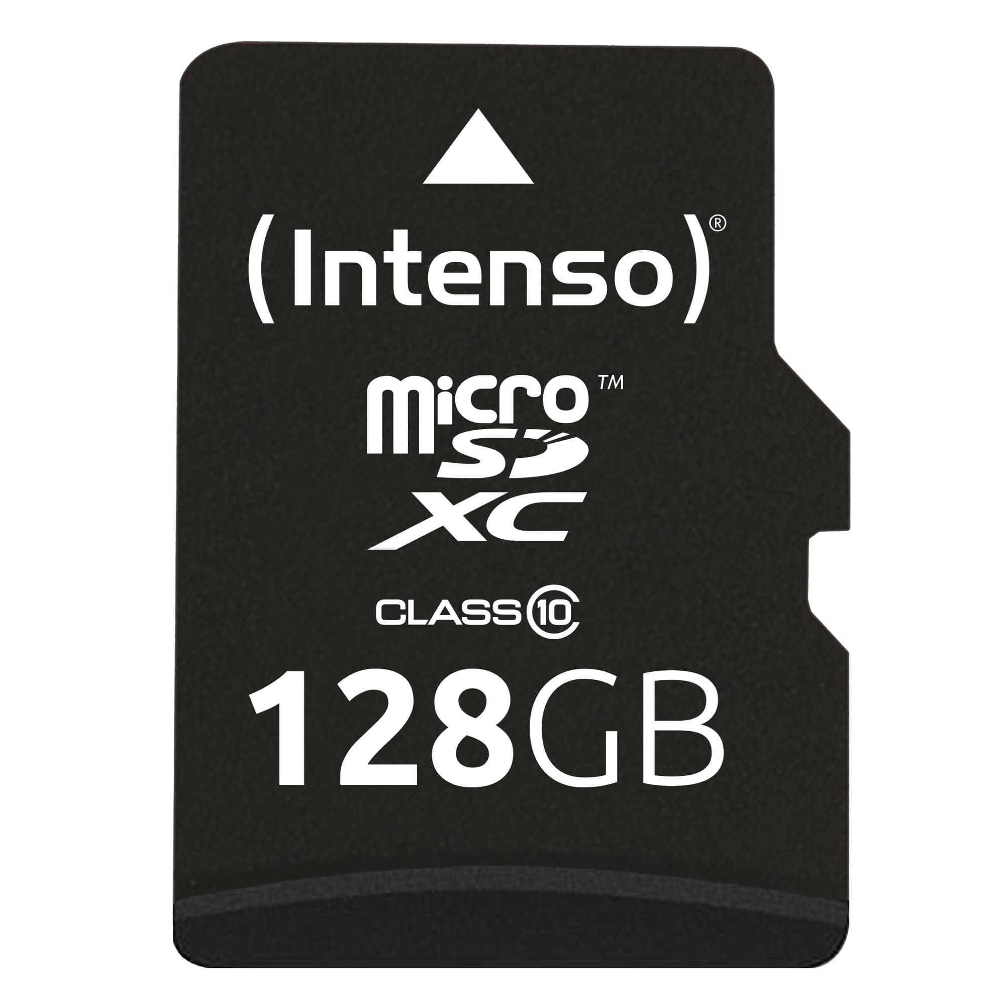 Intenso MicroSDXC 128GB Class 10 Memory Card with Adapter
