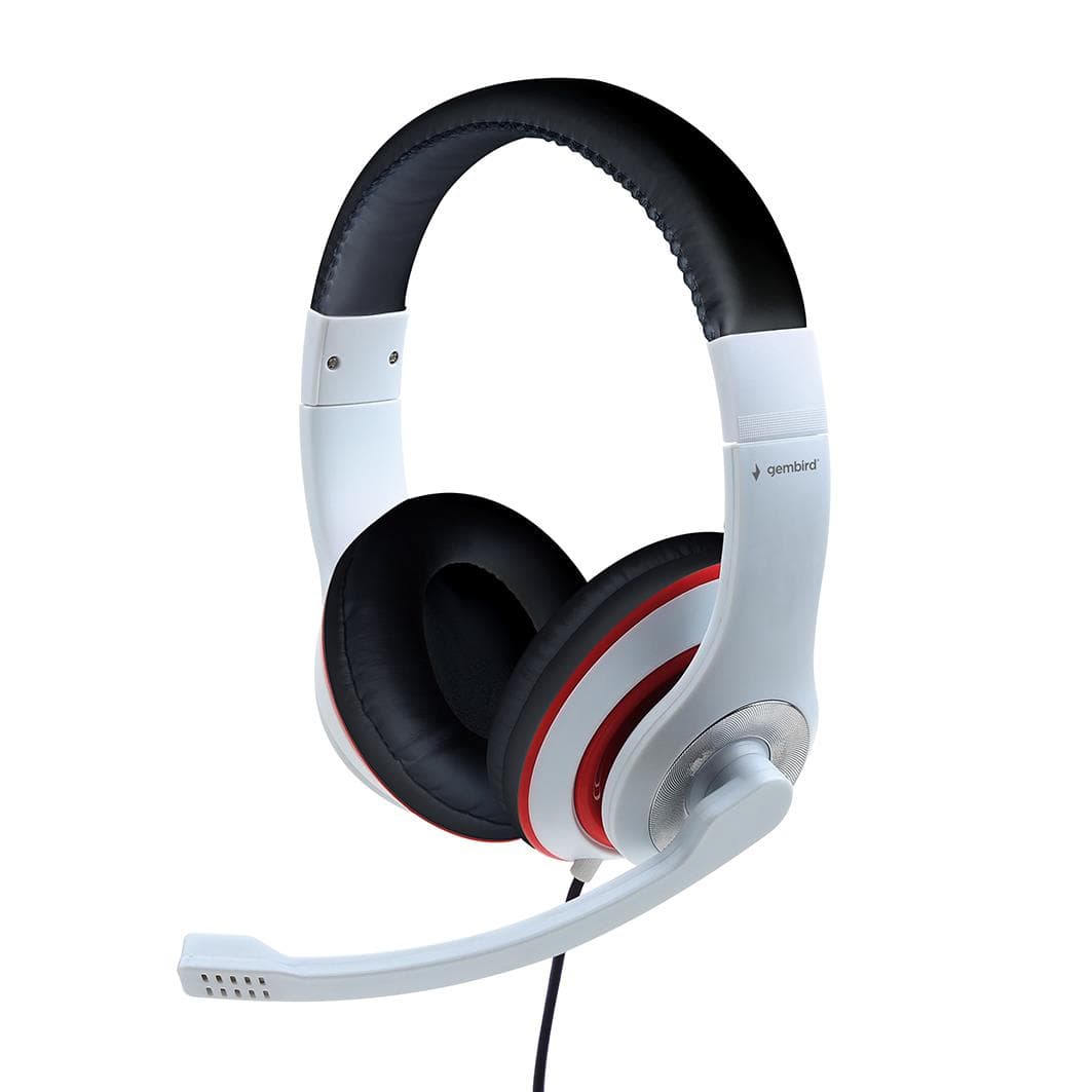 Gembird Stereo Gaming Headset White/Red