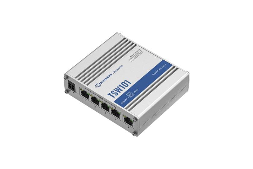 Teltonika TSW101 коммутатор PoE+ 5 портов Gigabit Ethernet