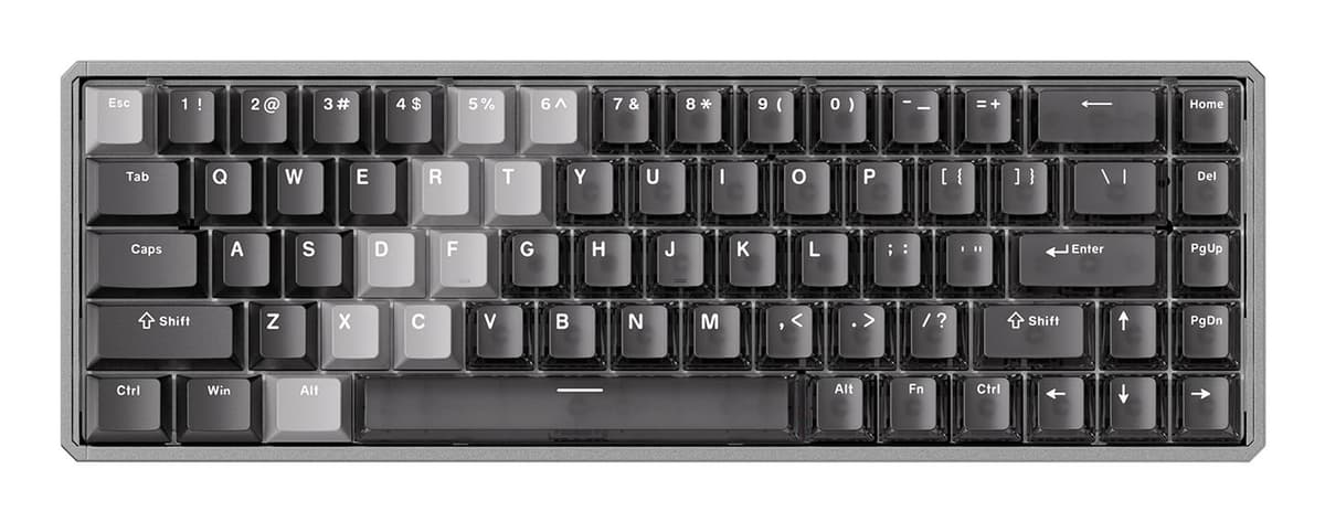 AKKO MOD68 HE Wireless Mechanical Keyboard Grey RGB