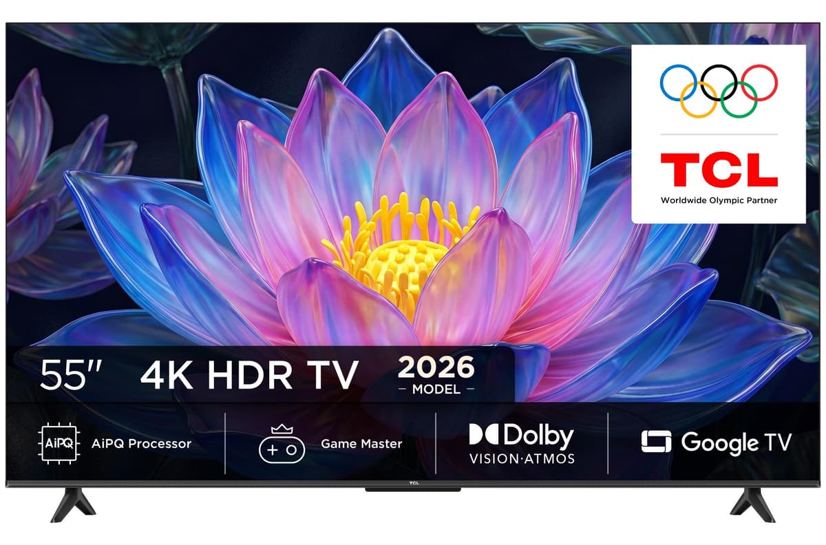 TCL 55P6L 55" 4K QLED Google TV teler, 3840 x 2160