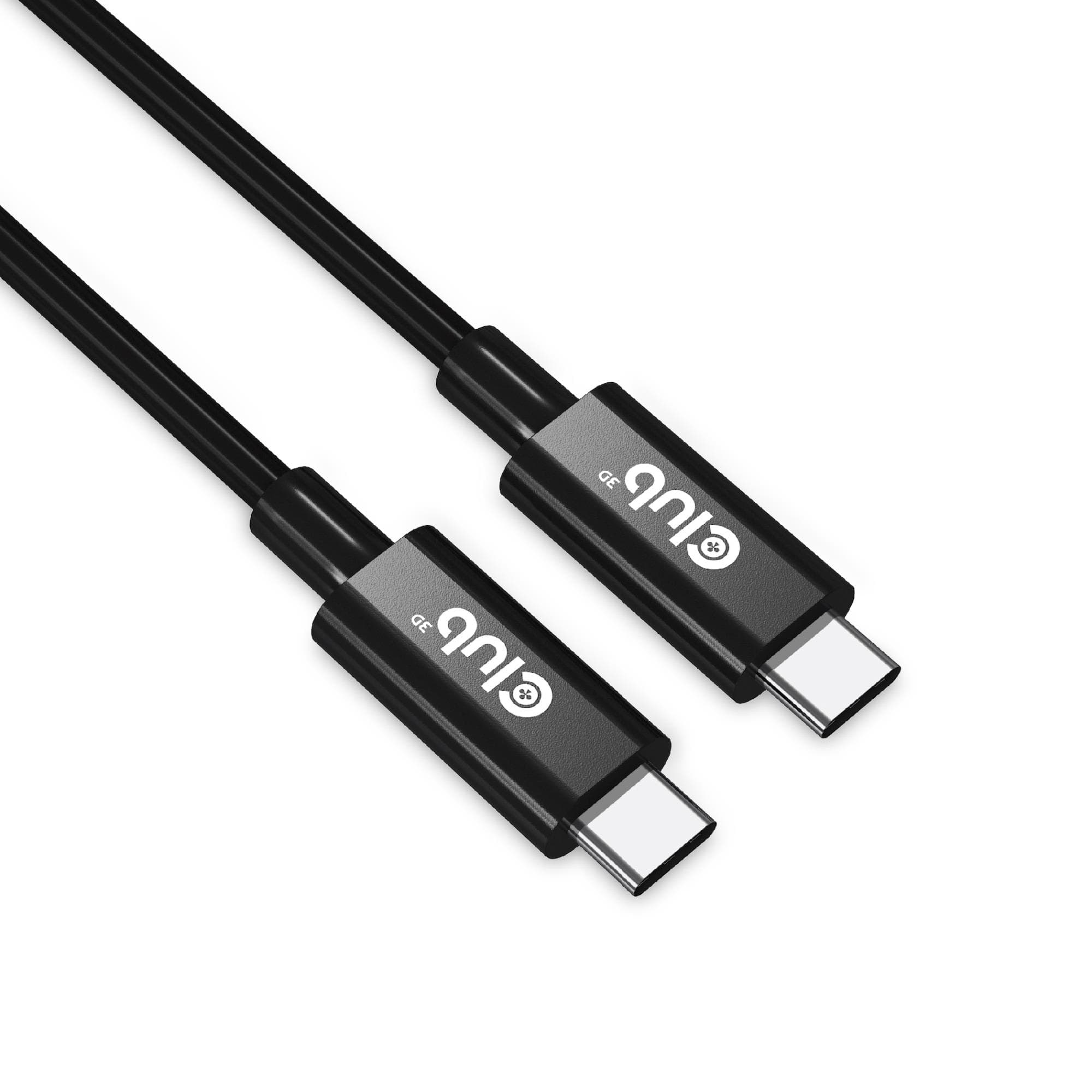 CLUB3D USB-C Cable 3m USB4 Gen 3x2 Black