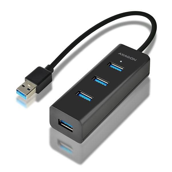 AXAGON HUE-S2B USB 3.0 хаб 4 порта зарядка