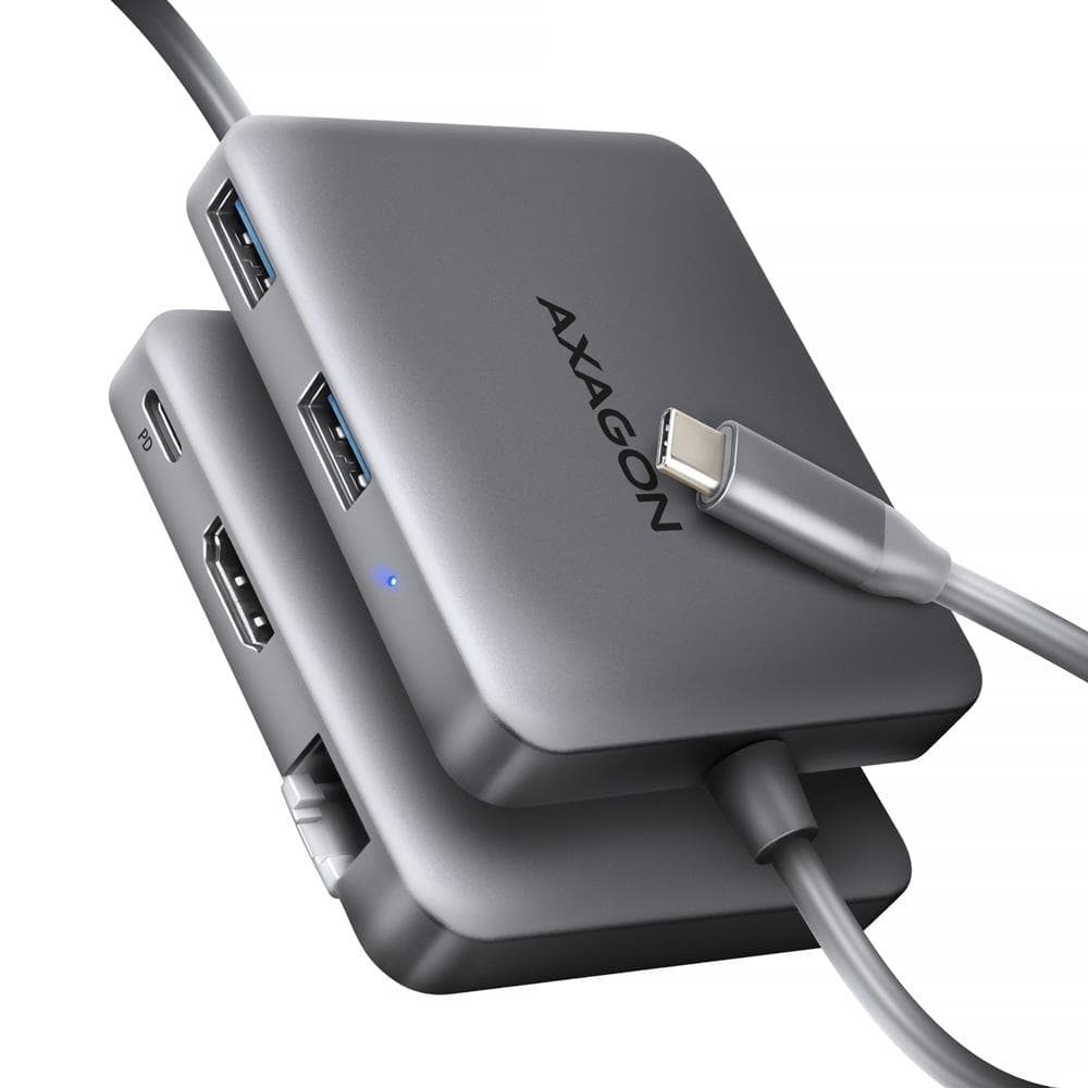 AXAGON HMC-5HL USB-C hub 5Gbps LAN ja HDMI