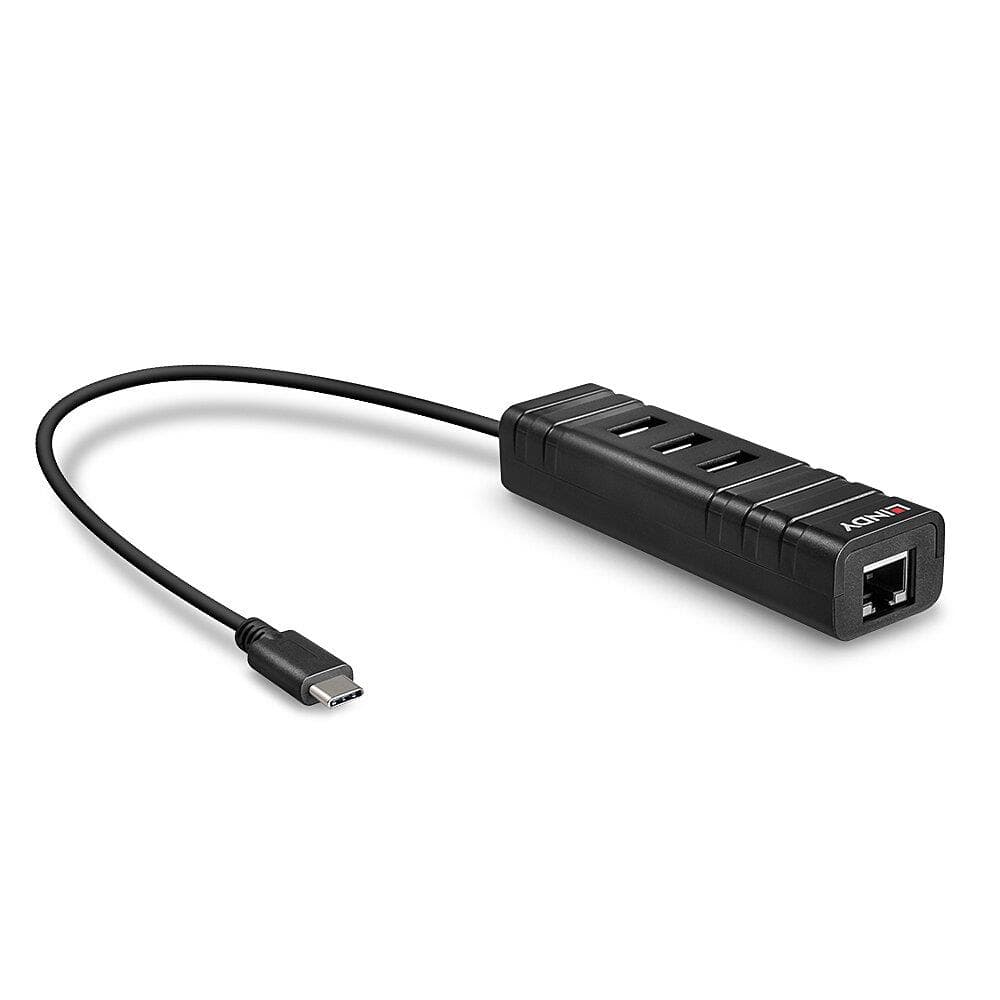 LINDY USB3.1 & LAN Adapter I/O Hub – USB jaotur võrguühendusega