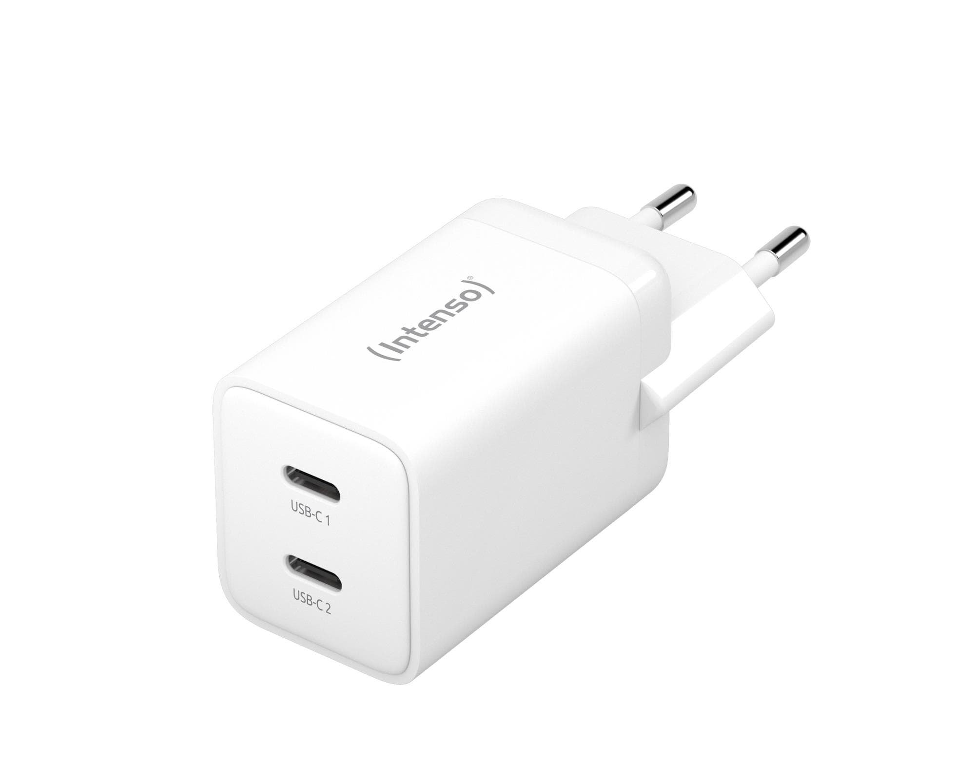 Intenso Power Adapter 2x USB-C GAN White
