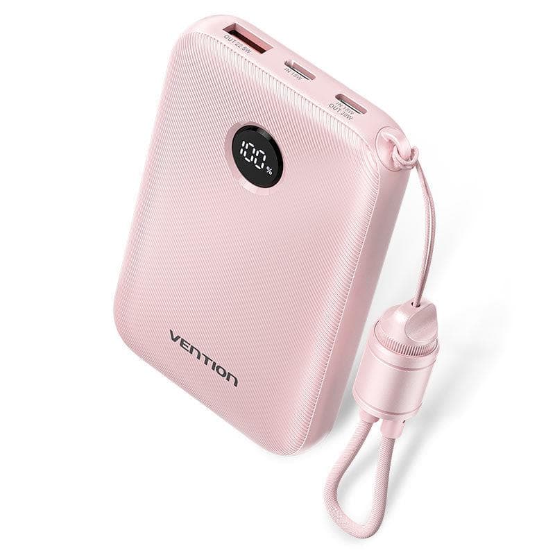 Vention Power Bank 10000 мАч 22.5W USB-C розовый