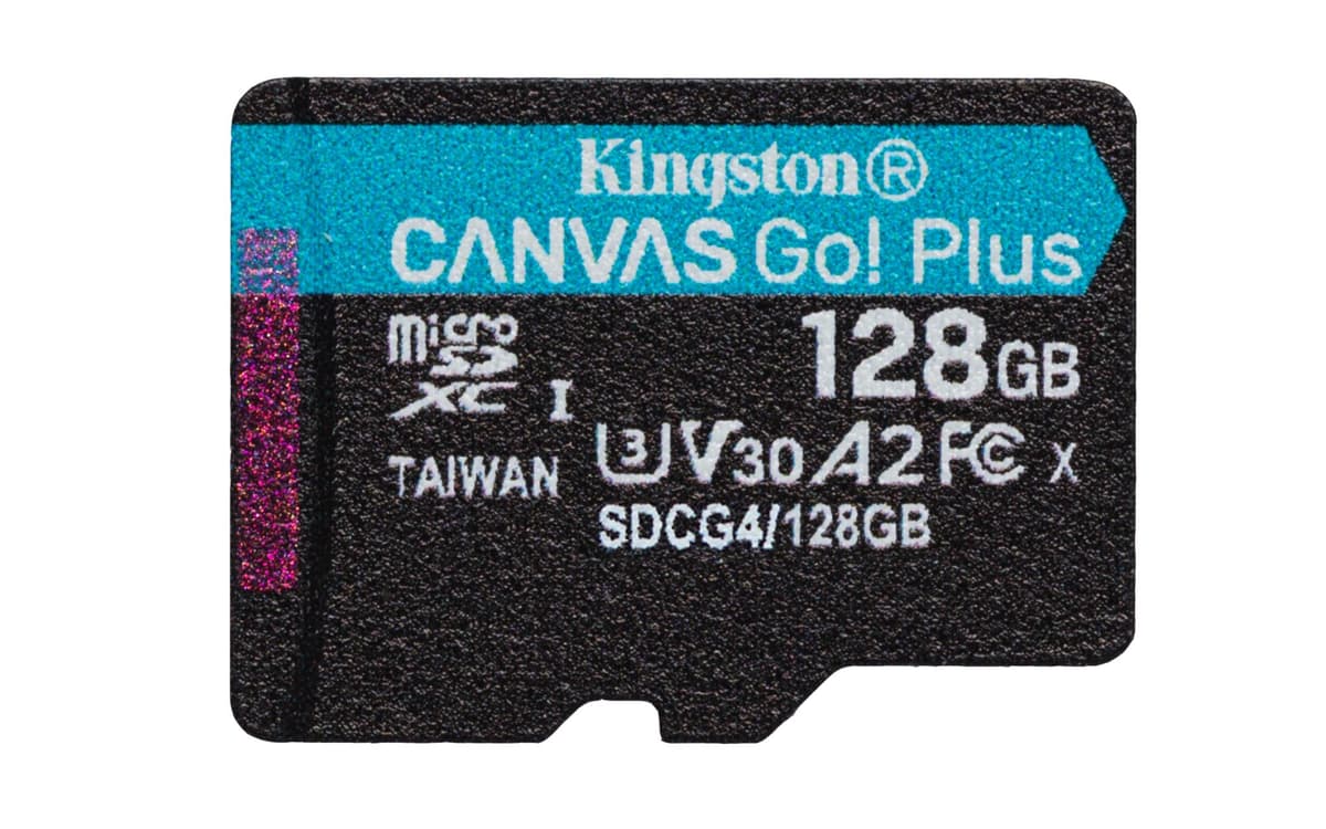 Kingston Canvas Go! Plus 128GB microSD card