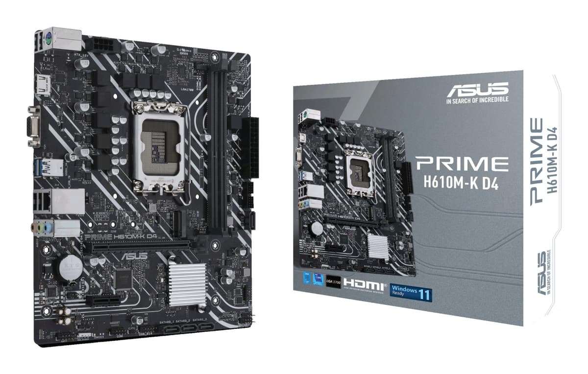 ASUS Prime H610M-KD4 emaplaat LGA1700 DDR4