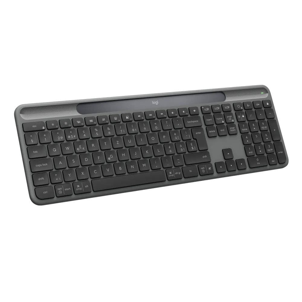 Logitech Slim Solar US Layout Graphite Wireless Keyboard