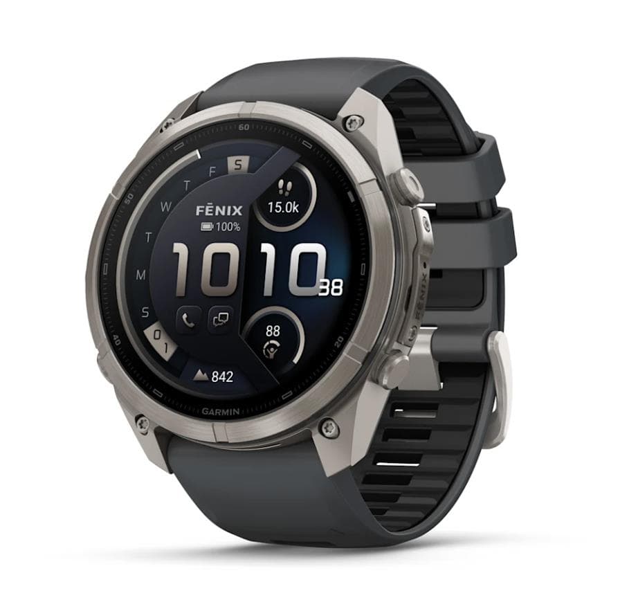 Garmin Fenix 9 Pro Titanium smartwatch with AMOLED display