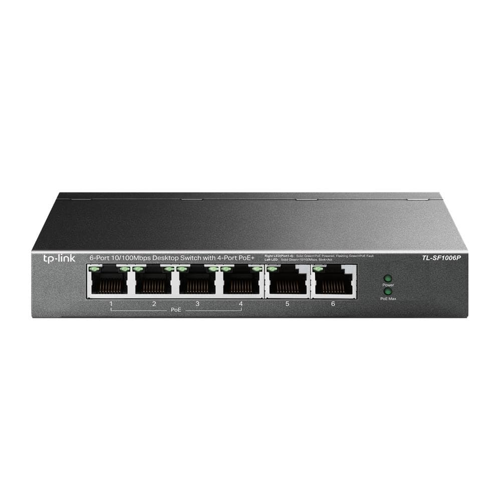 TP-Link TL-SF1006P 6-pordiga PoE switch Fast Ethernet