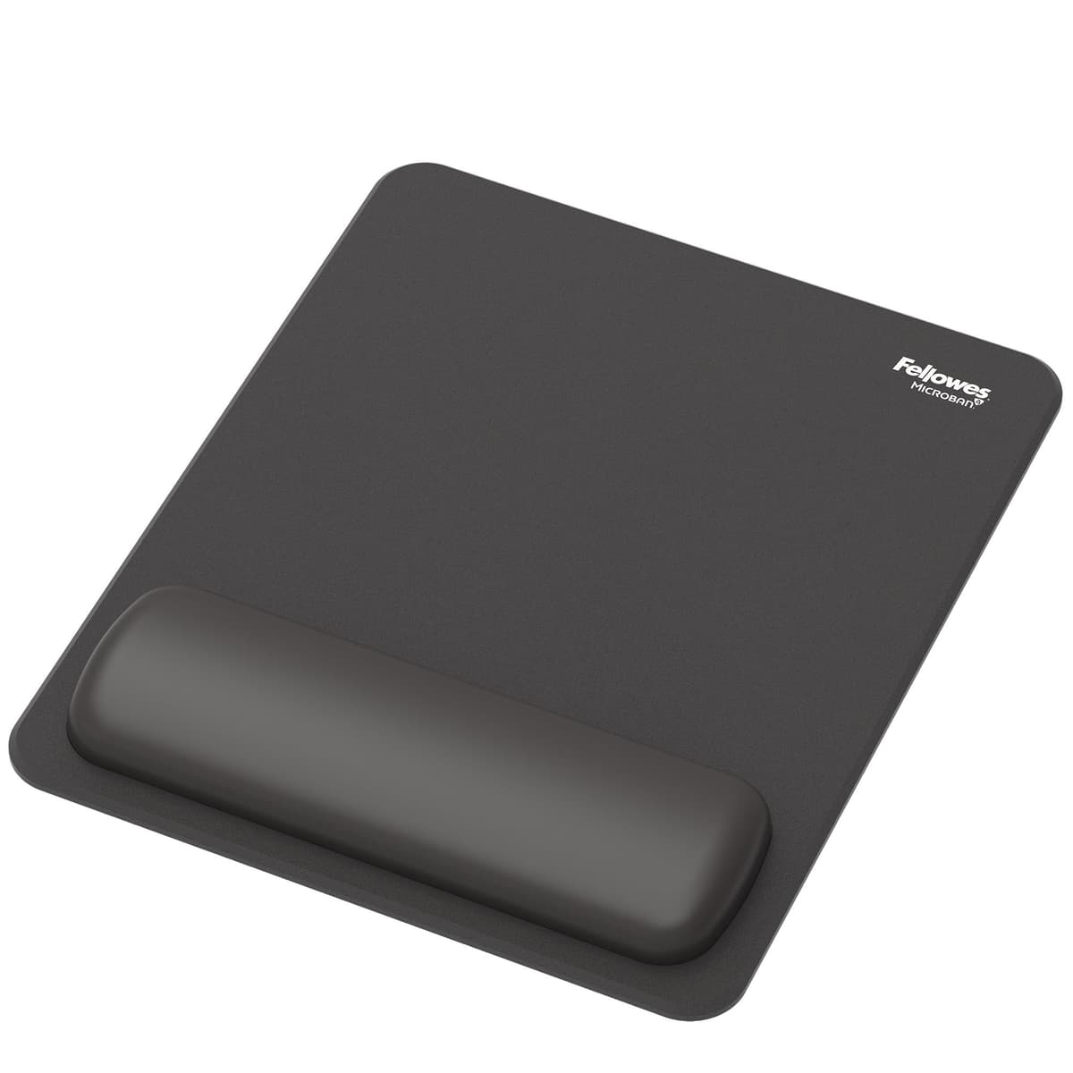 Fellowes Black Mouse Pad Wrist Rest 240×200mm