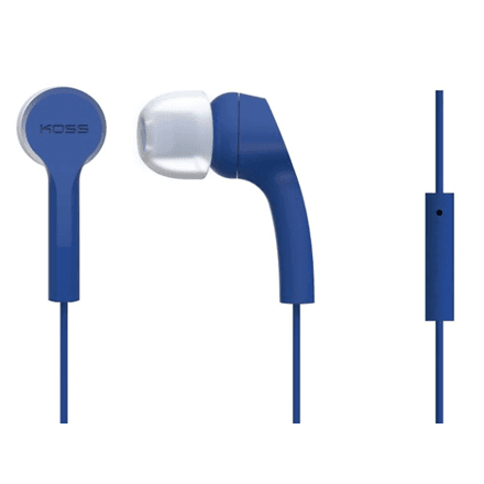 Koss KEB9iB wired in-ear headphones with microphone, blue