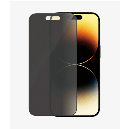 PanzerGlass | Screen protector | Apple | iPhone 14 Pro | Glass | Black | Ultra-Wide Fit; Easy installation; Privacy Filter; Fingerprint resistant | Privacy