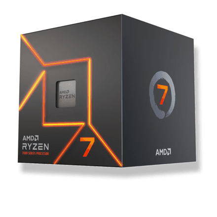 Процессор AMD Ryzen 7 7700, 8 ядер, 16 потоков, AM5
