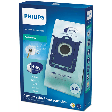 Мешки для пылесоса Philips S-bag FC8022/04, 4 шт.