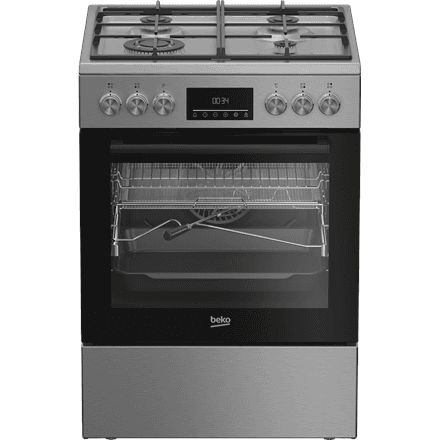 Beko FBMA61330GXDT gaasipliit elektriahjuga, 60 cm, roostevaba