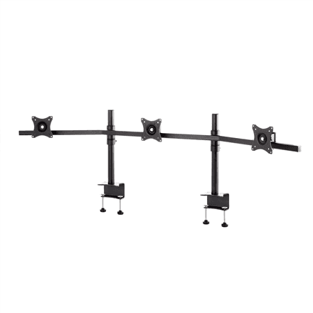 EDBAK Desk Mount | SV11 desk mount for three monitors | Height adjustment, tilt | 19-27 " | Black
