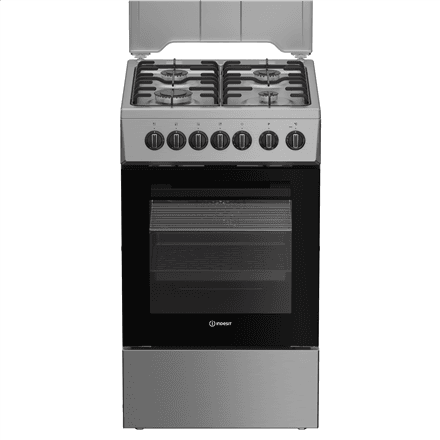Indesit I5G5PMX gaasipliit elektriahjuga 50 cm, 60 L, roostevaba teras