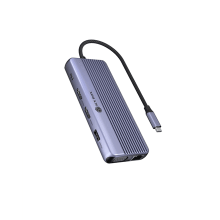 Дорожная док-станция Raidsonic IcyBox IB-DK4062-CPD 12-в-1, 2x HDMI и VGA