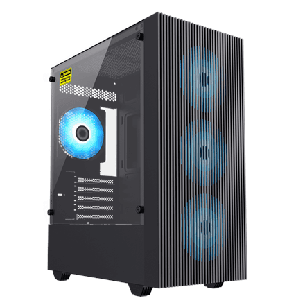 Gamemax EDGE M-ATX PC case with 8 drive bays