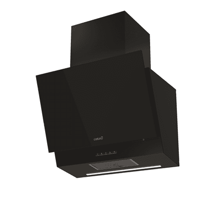 CATA Hood | THALASSA 600 GBK | Wall mounted | Energy efficiency class A | Width 60 cm | 811 m³/h | Electronic | LED | Black Glass