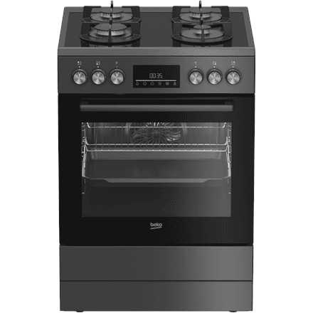 Beko FBM62330GADSN gaasipliit elektriahjuga, 60 cm, hall