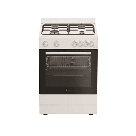 INDESIT Cooker | I6G5KCW | Hob type Gas | Oven type Electric | White | Width 60 cm | Depth 60 cm | Grilling | Energy efficiency class A | 72 L