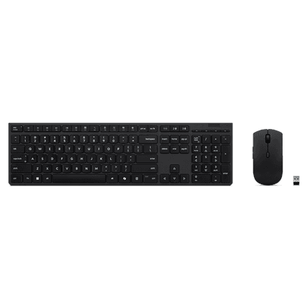 Lenovo Professional Wireless Rechargeable Combo Keyboard and Mouse