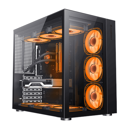 Gamemax INFINITY BK ATX computer case with 7 expansion slots