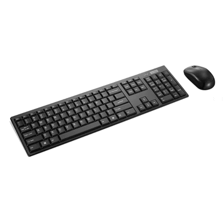 Lenovo 100 Wireless Combo klaviatuur ja hiir, must