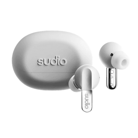 Беспроводные наушники Sudio N3 Pro с шумоподавлением, Chrome White