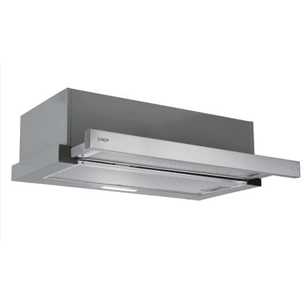 Candy Hood | CBT625/2X/1 | Telescopic | Energy efficiency class B | Width 60 cm | 332 m³/h | Mechanical | LED | Stainless steel