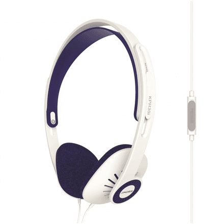 Koss KPH30iW wired on-ear headphones white