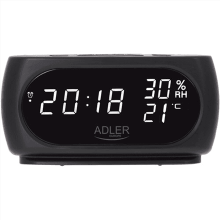 Adler AD 1186 LED-äratuskell termomeetri ja korduva äratusega