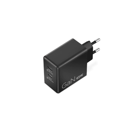 Lenovo Dual USB-C 65W GaN Charger | Charger | USB-C | 65 W