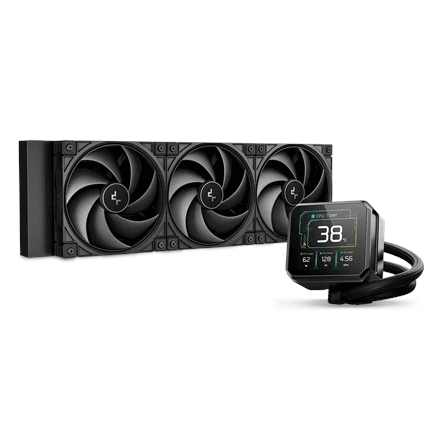Deepcool Spartacus 360 liquid cooler with display 360 mm, black