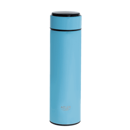 Термобутылка Adler AD 4506bl, сталь и силикон, синяя