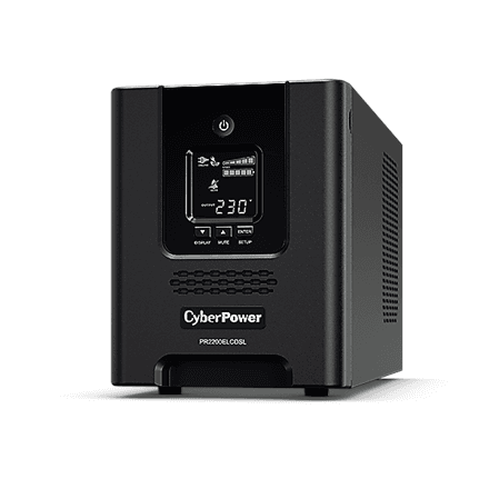 ИБП CyberPower PR2200ELCDSL, 2200 ВА / 1980 Вт, башня
