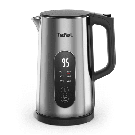 TEFAL Selection KI871DE0 | Kettle | Electric | 1500 W | 1.7 L | Plastic | 360° rotational base | Stainless steel
